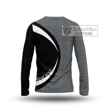 Gladstone Tartan Long Sleeve T-Shirt with Family Crest Circle Style