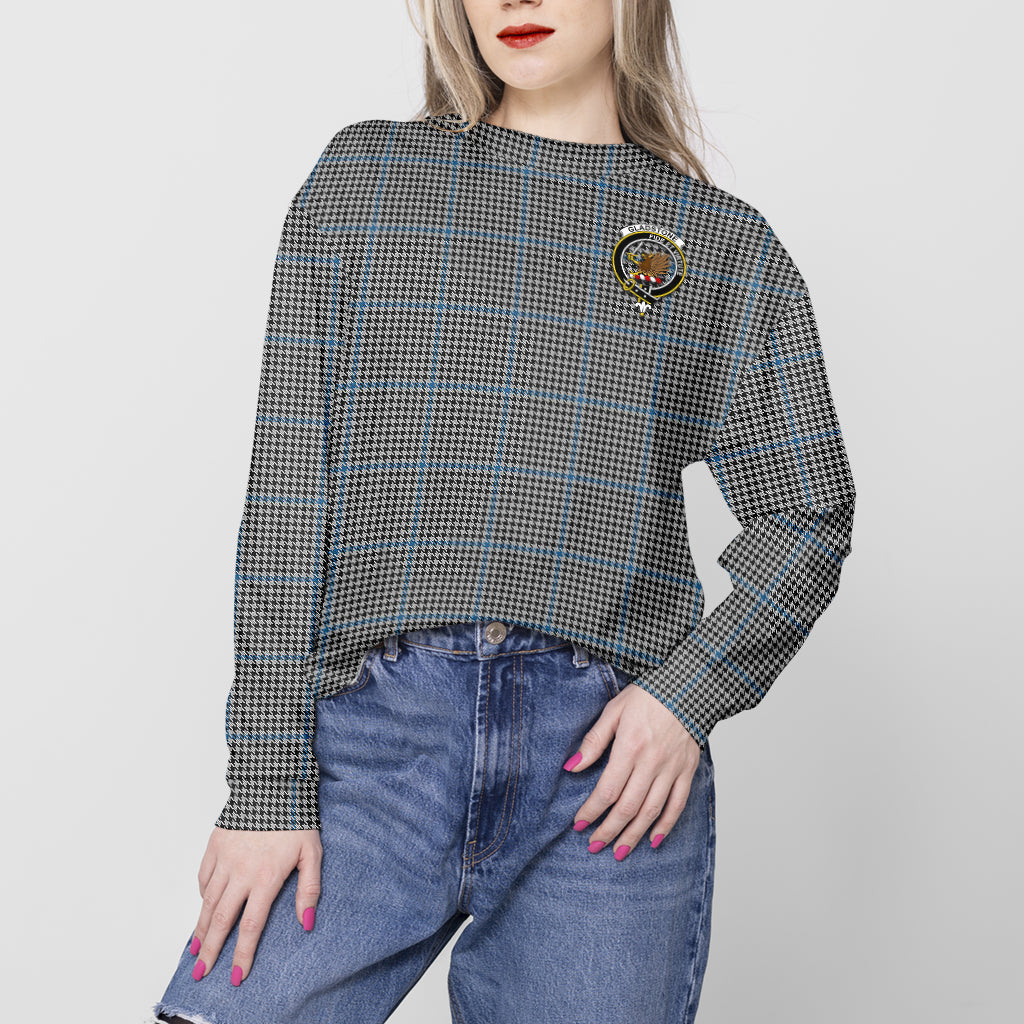 Gladstone Tartan Sweatshirt with Family Crest - Tartan Vibes Clothing