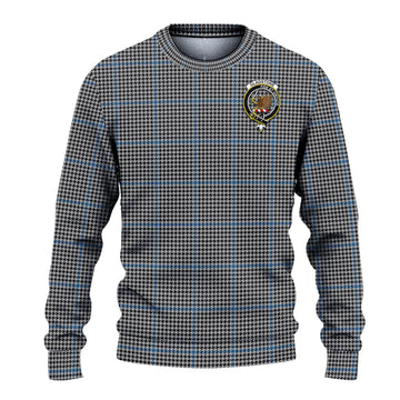 Gladstone Tartan Knitted Sweater with Family Crest