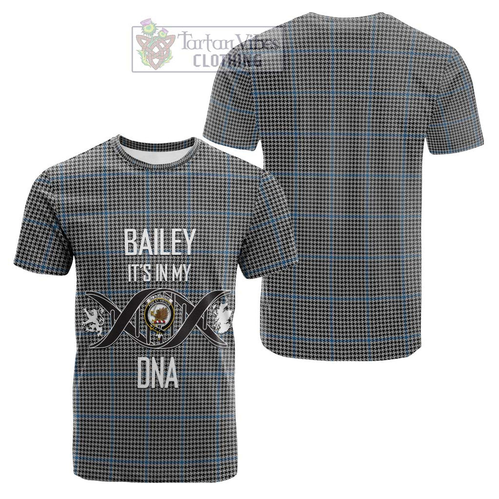 Tartan Vibes Clothing Gladstone Tartan Cotton T-shirt with Family Crest DNA In Me Style