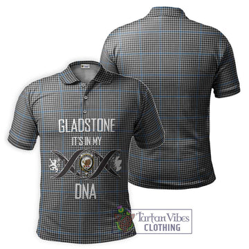 Gladstone Tartan Polo Shirt with Family Crest DNA In Me Style