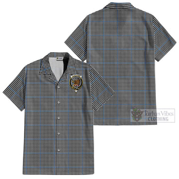 Gladstone Tartan Cotton Hawaiian Shirt with Family Crest