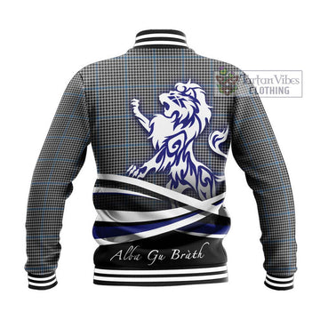 Gladstone Tartan Baseball Jacket with Alba Gu Brath Regal Lion Emblem