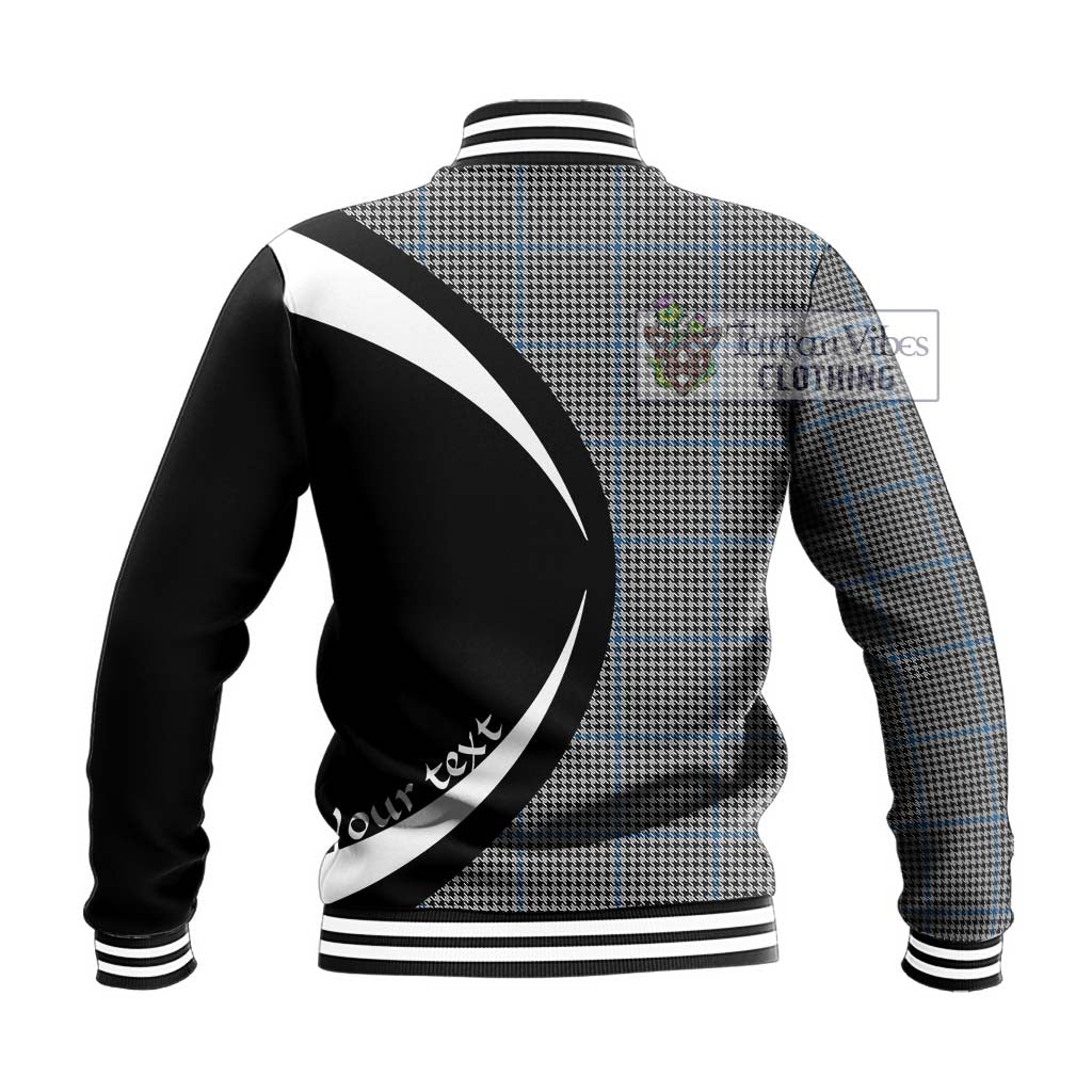 Gladstone Tartan Baseball Jacket with Family Crest Circle Style - Tartan Vibes Clothing