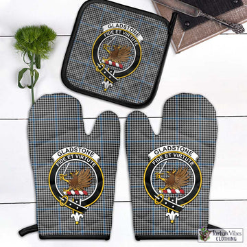 Gladstone Tartan Combo Oven Mitt & Pot-Holder with Family Crest