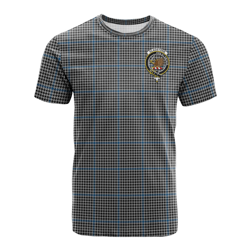 Gladstone Tartan T-Shirt with Family Crest - Tartan Vibes Clothing