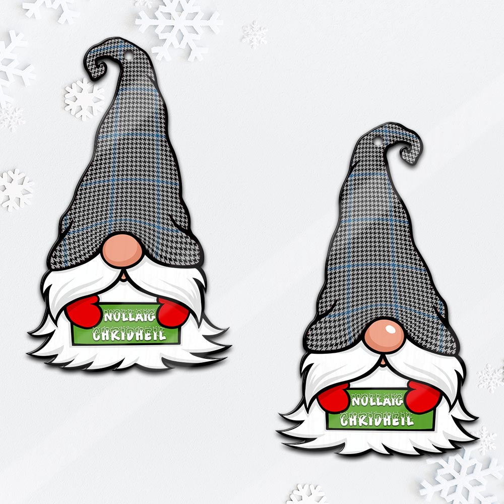 Gladstone Gnome Christmas Ornament with His Tartan Christmas Hat Mica Ornament - Tartanvibesclothing