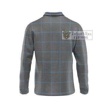 Gladstone Tartan Long Sleeve Polo Shirt with Family Crest DNA In Me Style