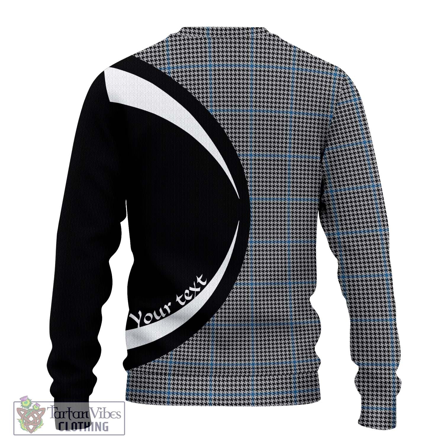 Gladstone Tartan Ugly Sweater with Family Crest Circle Style - Tartan Vibes Clothing