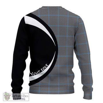 Gladstone Tartan Ugly Sweater with Family Crest Circle Style