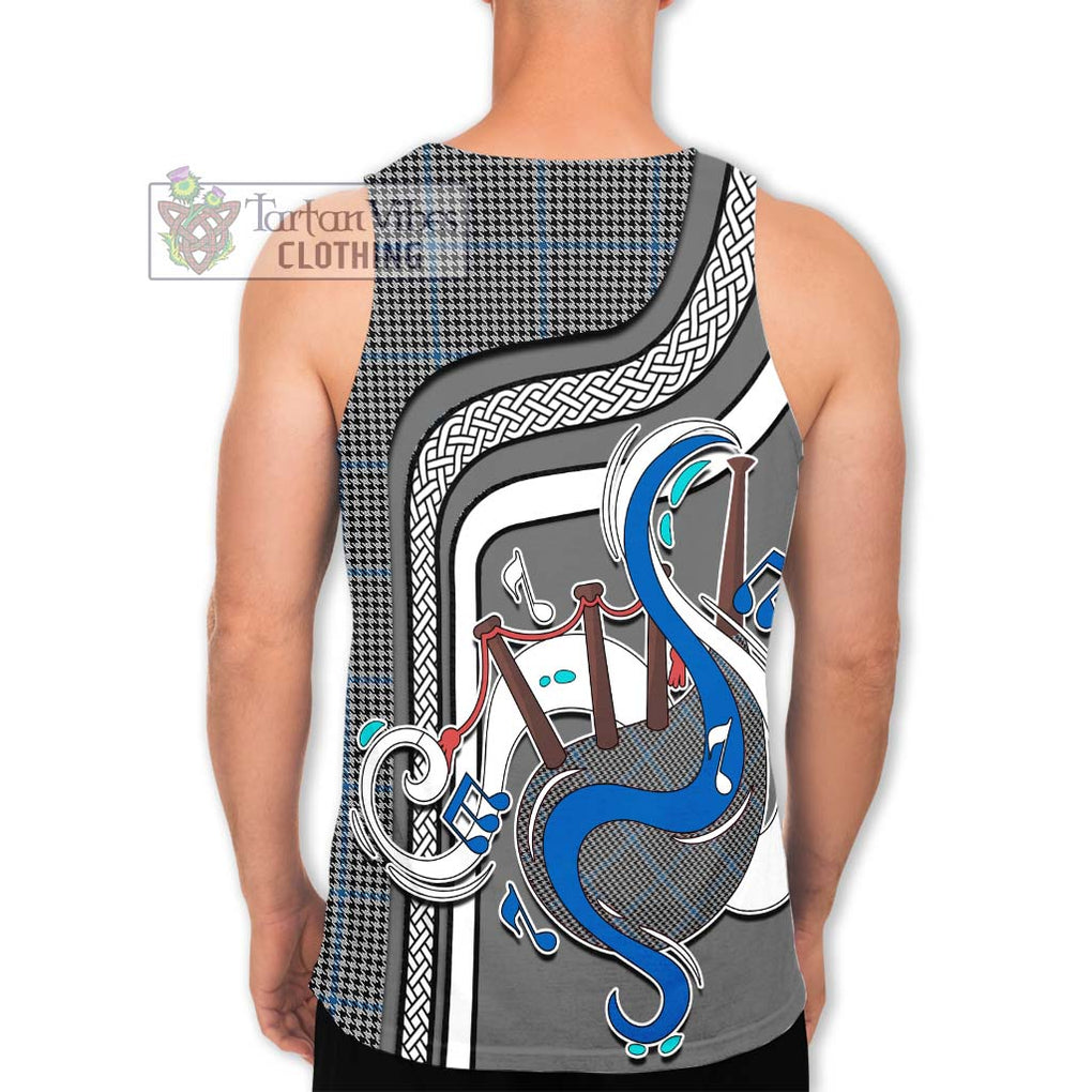 Gladstone Tartan Men's Tank Top with Epic Bagpipe Style - Tartanvibesclothing Shop