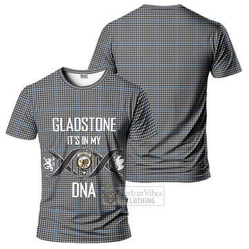 Gladstone Tartan T-Shirt with Family Crest DNA In Me Style