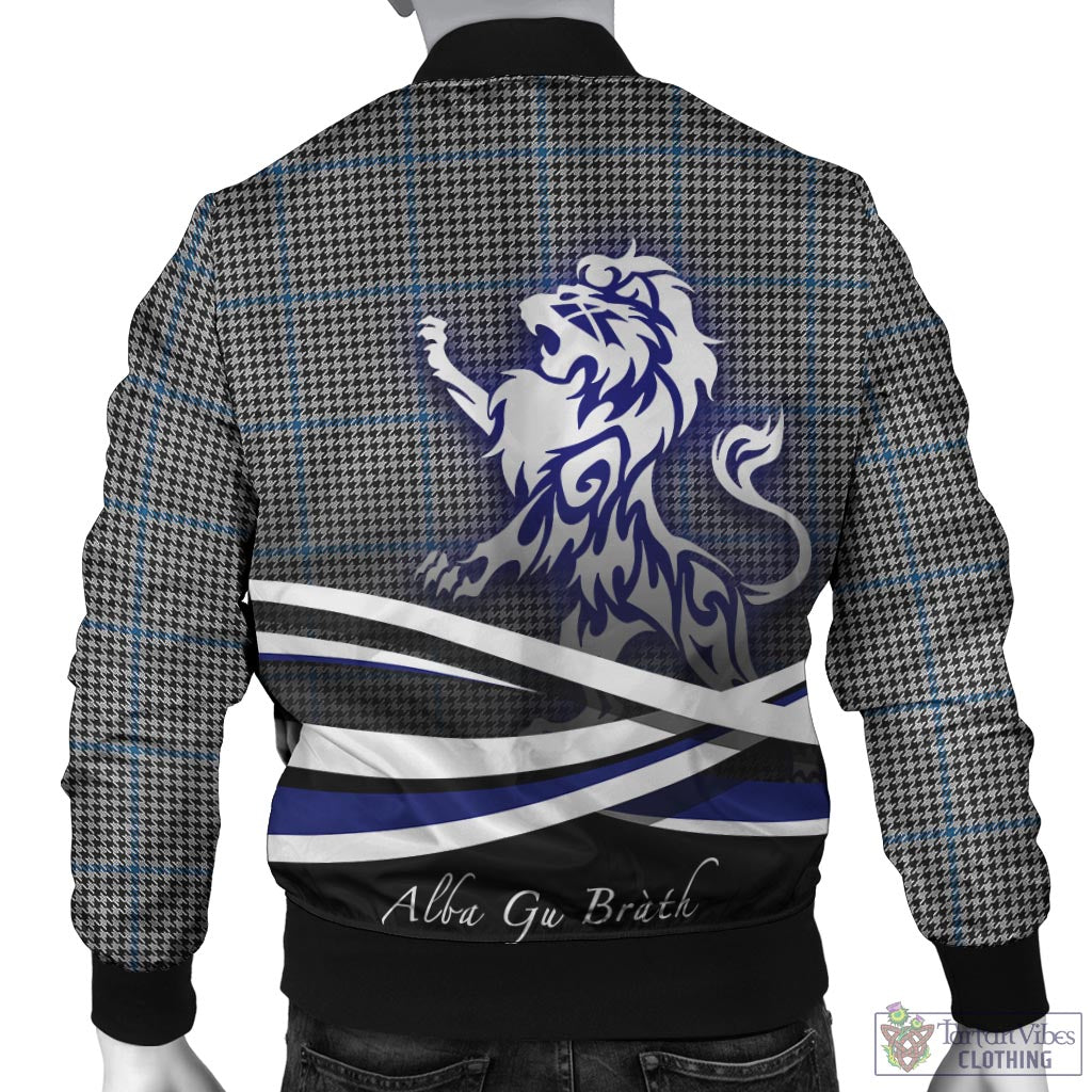 Tartan Vibes Clothing Gladstone Tartan Bomber Jacket with Alba Gu Brath Regal Lion Emblem