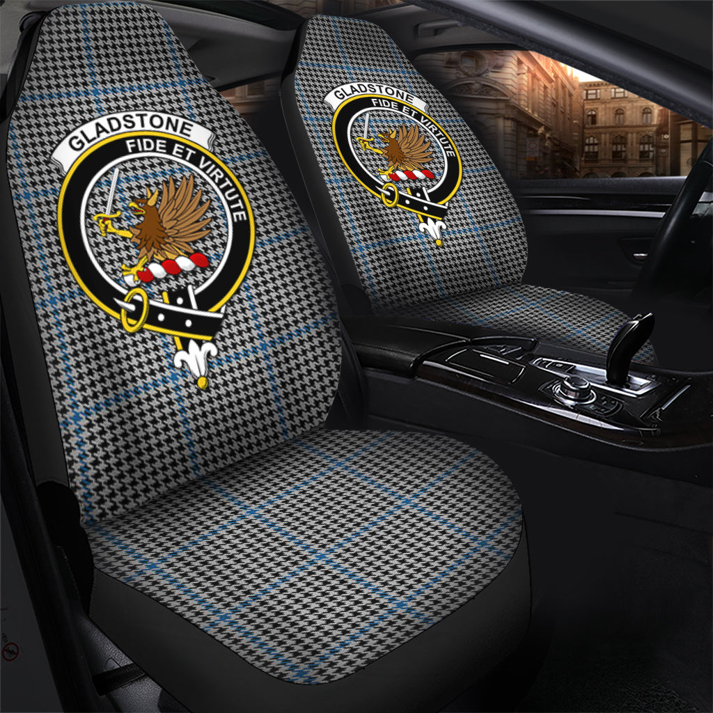 Gladstone Tartan Car Seat Cover with Family Crest - Tartanvibesclothing