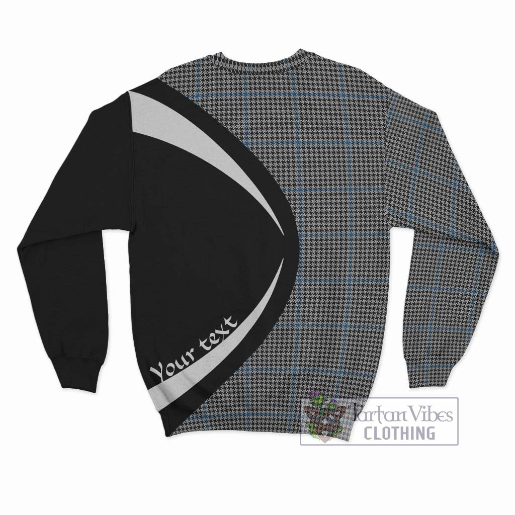 Gladstone Tartan Sweatshirt with Family Crest Circle Style - Tartan Vibes Clothing