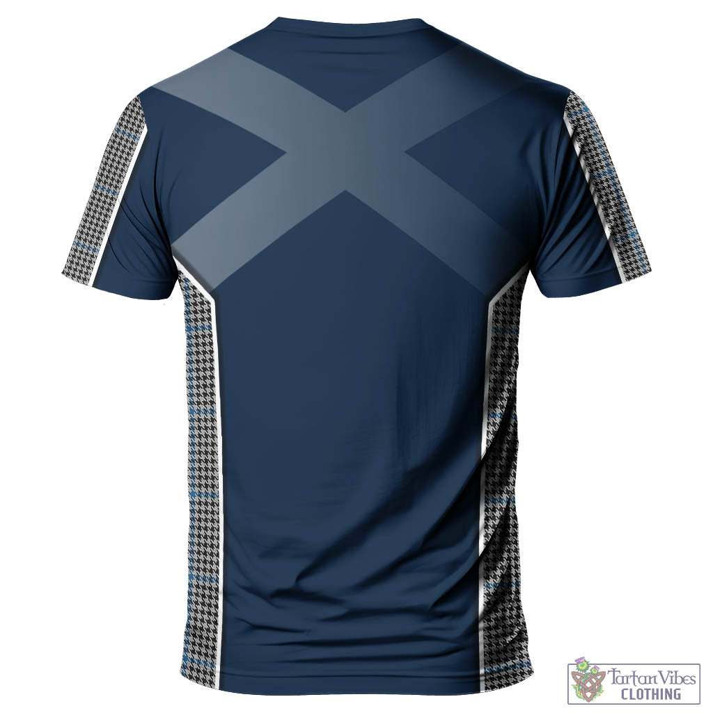 Tartan Vibes Clothing Gladstone Tartan T-Shirt with Family Crest and Scottish Thistle Vibes Sport Style
