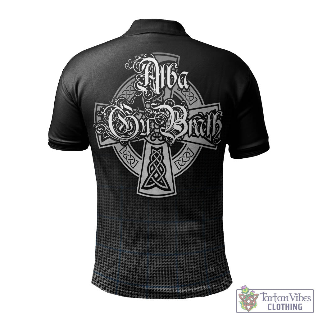 Tartan Vibes Clothing Gladstone Tartan Polo Shirt Featuring Alba Gu Brath Family Crest Celtic Inspired