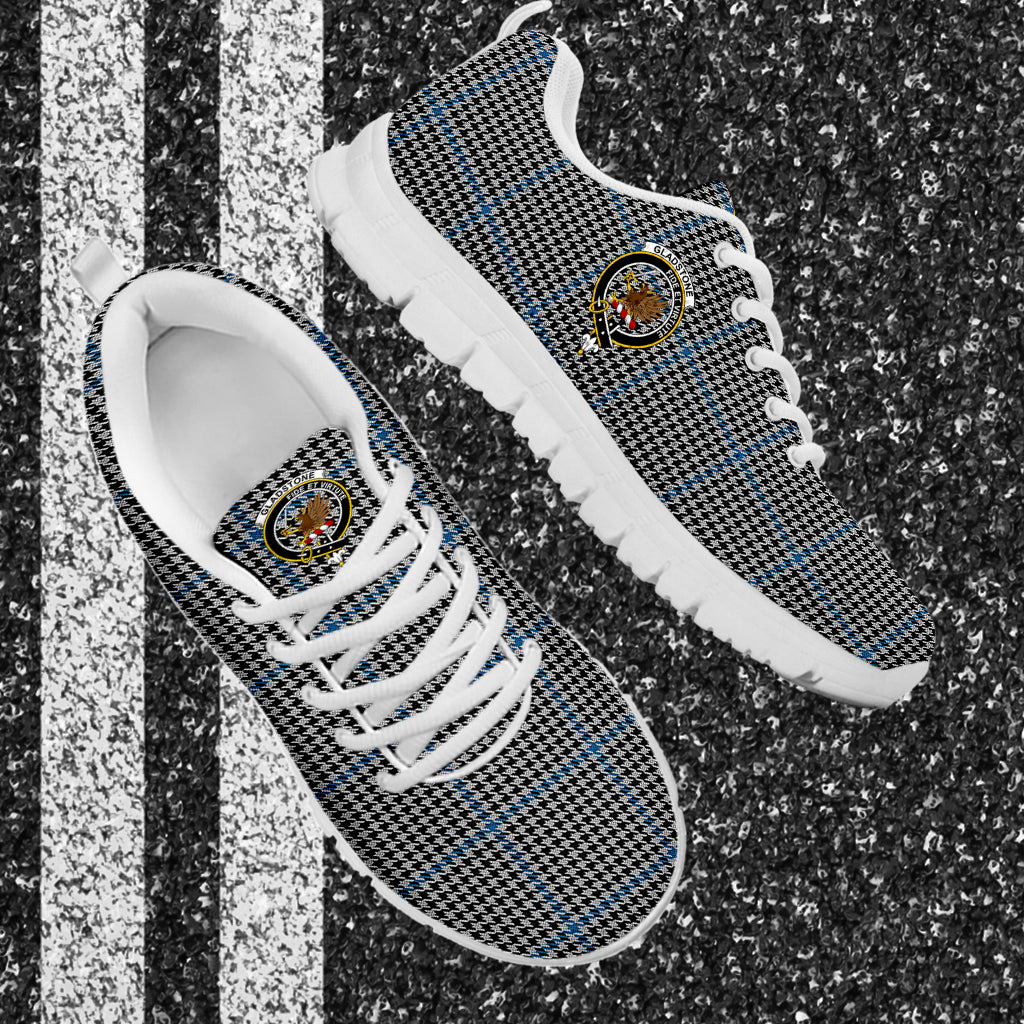 Gladstone Tartan Sneakers with Family Crest - Tartan Vibes Clothing