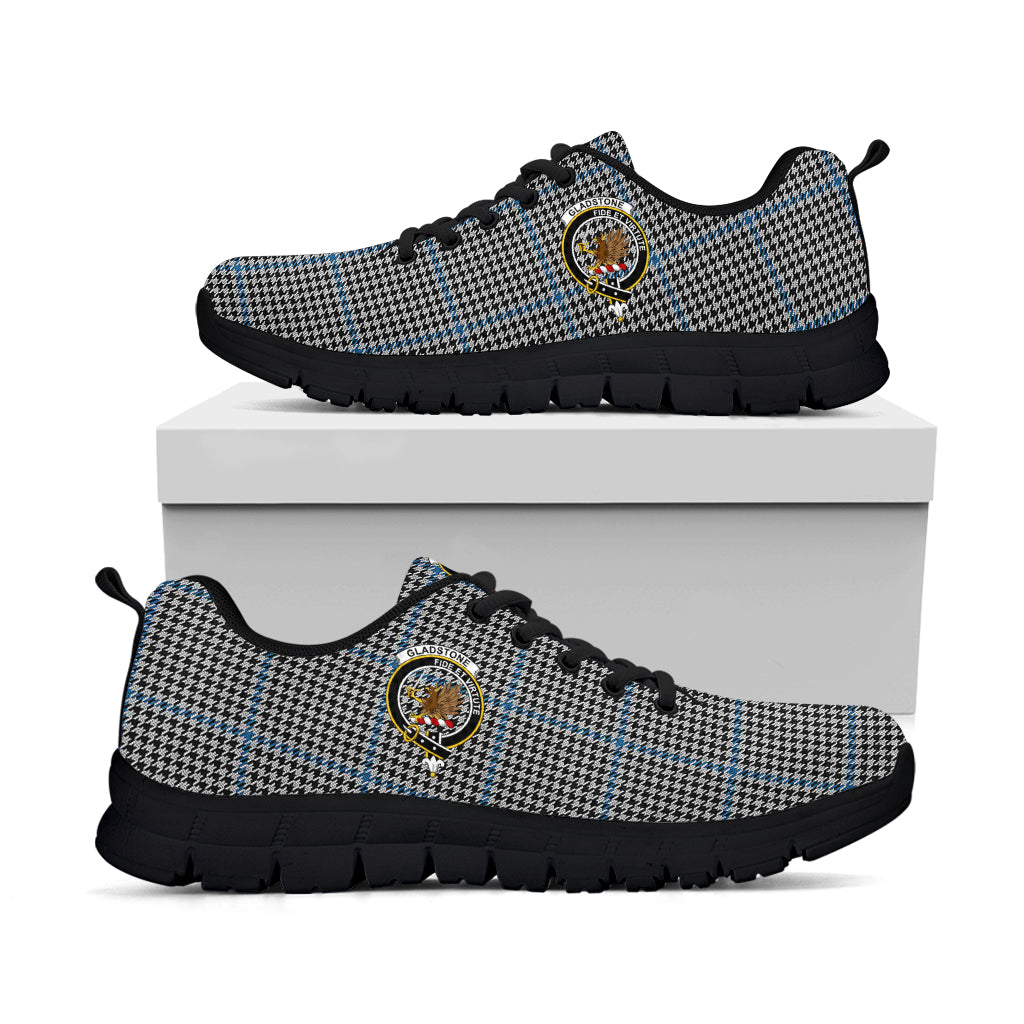 Gladstone Tartan Sneakers with Family Crest - Tartan Vibes Clothing