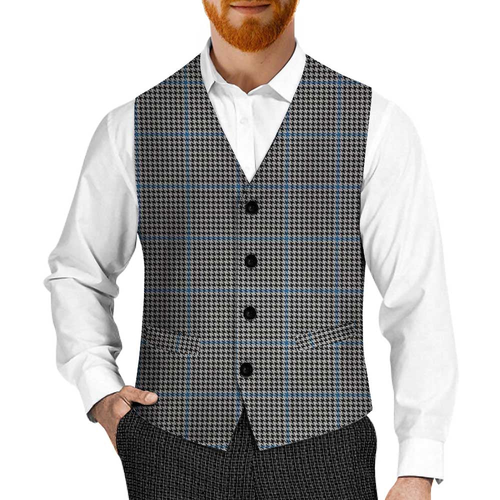 Tartan Vibes Clothing Gladstone (Gladstanes) Tartan Men's Sleeveless Suit Vest