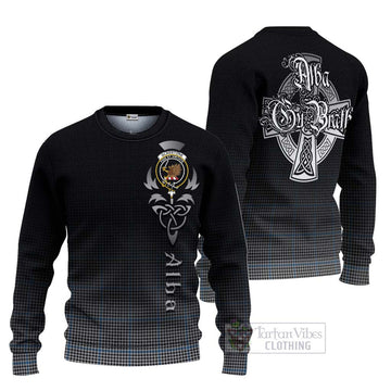 Gladstone (Gladstanes) Tartan Ugly Sweater Featuring Alba Gu Brath Family Crest Celtic Inspired