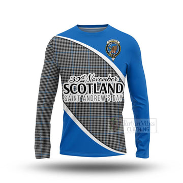 Gladstone (Gladstanes) Family Crest Tartan Long Sleeve T-Shirt Celebrate Saint Andrew's Day in Style