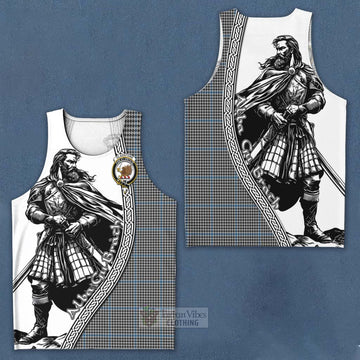 Gladstone (Gladstanes) Tartan Clan Crest Men's Tank Top with Highlander Warrior Celtic Style