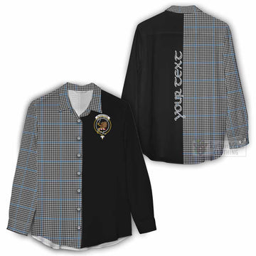 Gladstone (Gladstanes) Tartan Women's Casual Shirt with Family Crest and Half Of Me Style