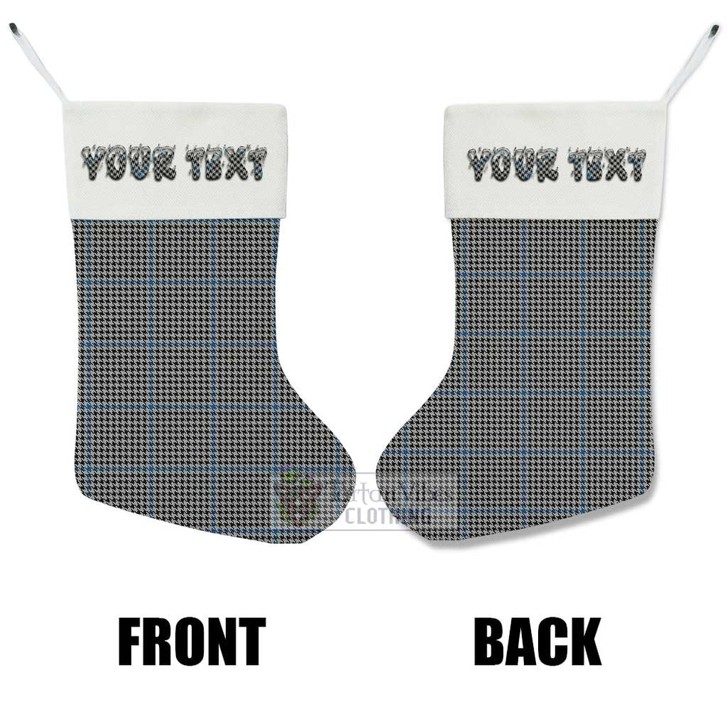 Tartan Vibes Clothing Gladstone (Gladstanes) Tartan Christmas Stocking with Personalized Text