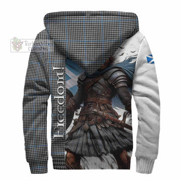 Gladstone (Gladstanes) Crest Tartan Sherpa Hoodie Inspired by the Freedom of Scottish Warrior