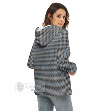 Gladstone (Gladstanes) Tartan Women's Borg  Half Zip Fleece Hoodie