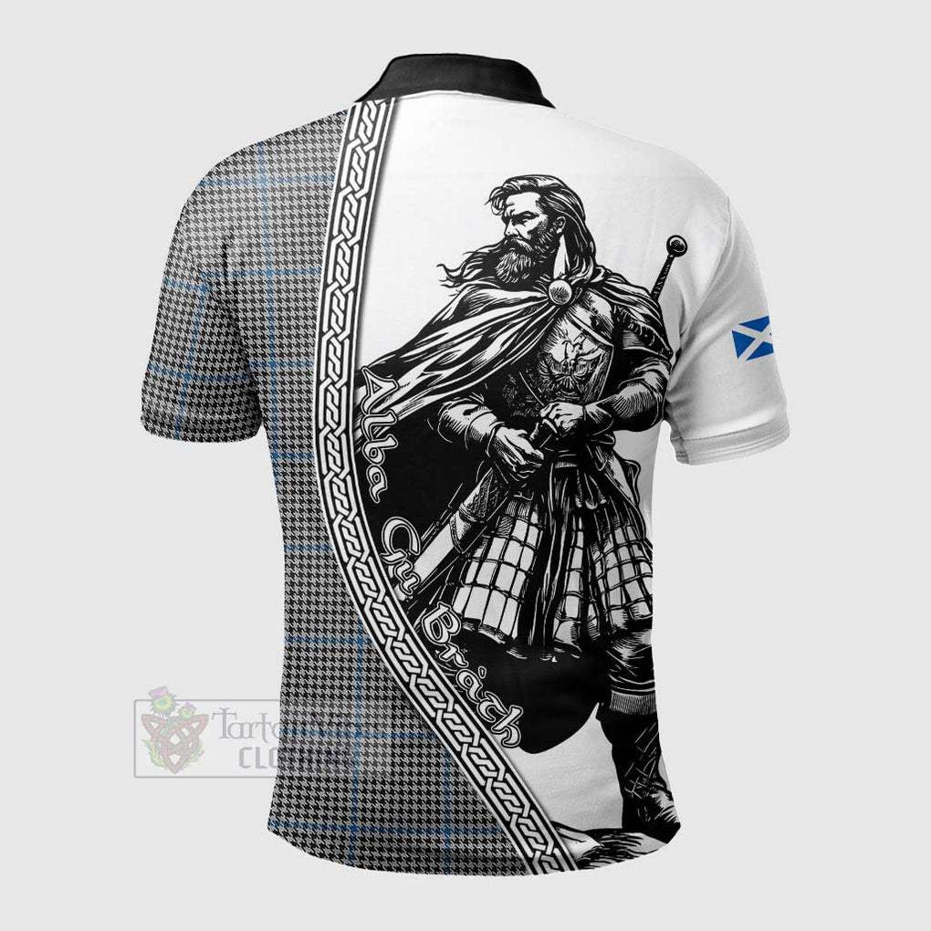 Tartan Vibes Clothing Gladstone (Gladstanes) Tartan Clan Crest Polo Shirt with Highlander Warrior Celtic Style