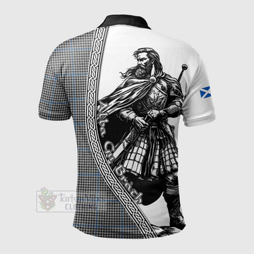 Gladstone (Gladstanes) Tartan Clan Crest Polo Shirt with Highlander Warrior Celtic Style