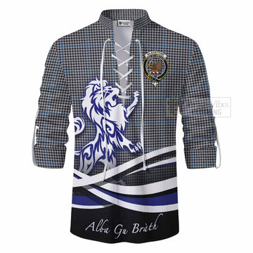 Gladstone (Gladstanes) Tartan Ghillie Kilt Shirt with Alba Gu Brath Regal Lion Emblem