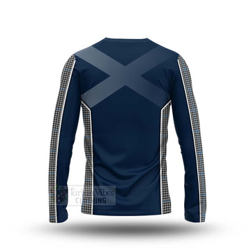 Gladstone (Gladstanes) Tartan Long Sleeve T-Shirt with Family Crest and Scottish Thistle Vibes Sport Style