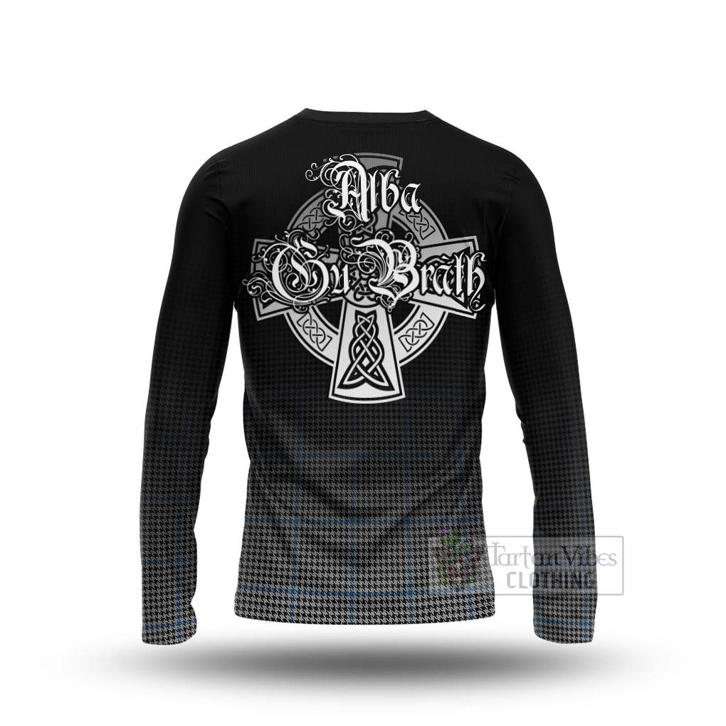 Tartan Vibes Clothing Gladstone (Gladstanes) Tartan Long Sleeve T-Shirt Featuring Alba Gu Brath Family Crest Celtic Inspired