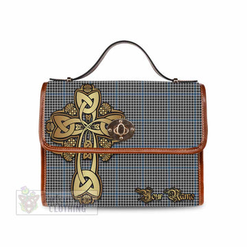 Gladstone (Gladstanes) Tartan Waterproof Canvas Bag Golden Thistle Celtic Cross Style