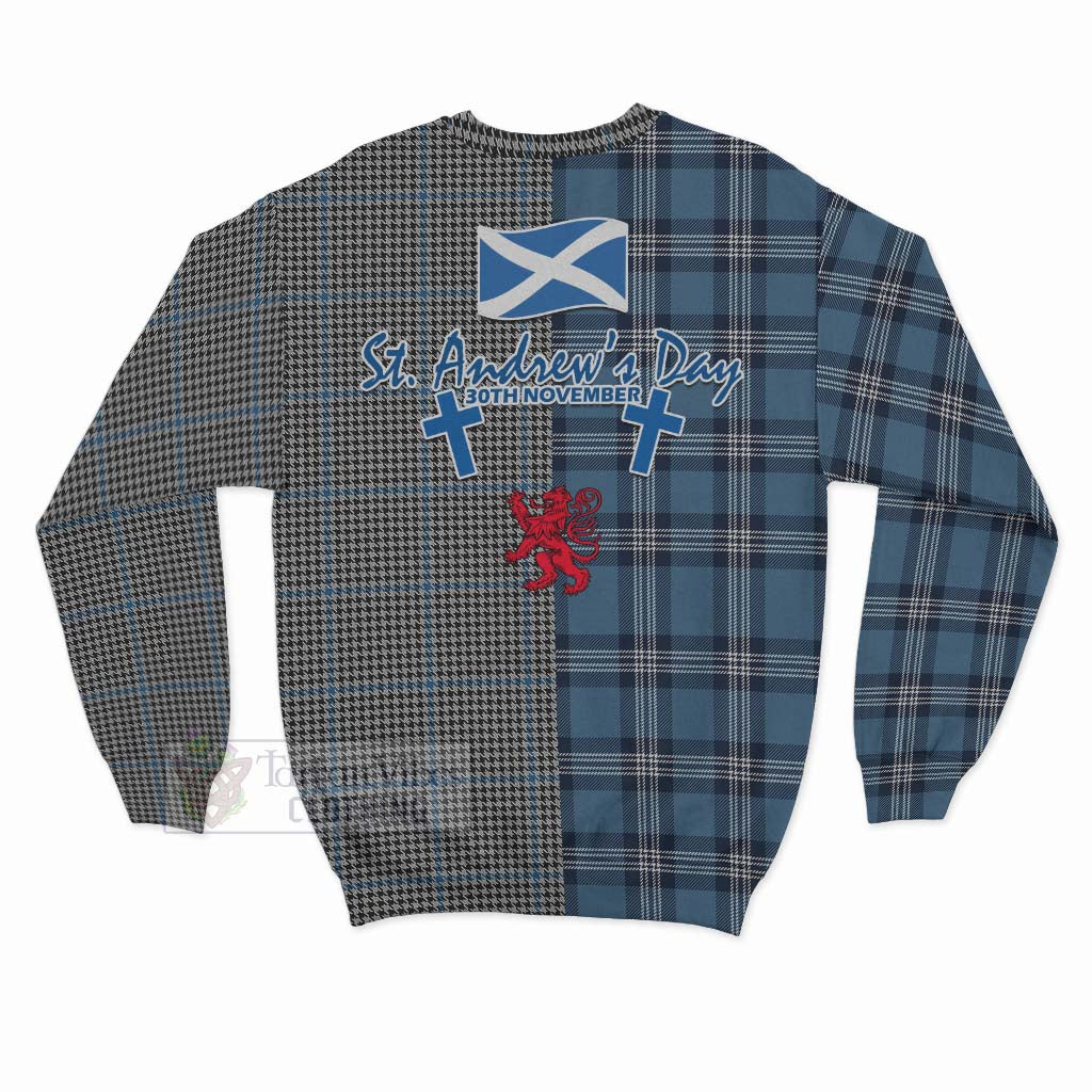 Tartan Vibes Clothing Gladstone (Gladstanes) Tartan Sweatshirt Happy St. Andrew's Day Half Tartan Style