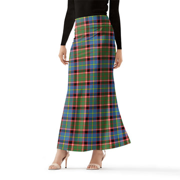 Glass Tartan Womens Full Length Skirt