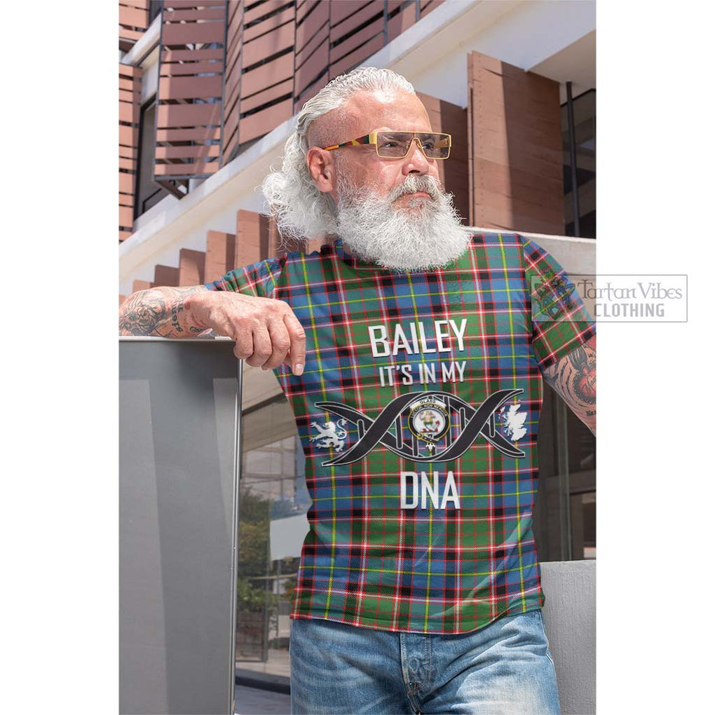 Tartan Vibes Clothing Glass Tartan Cotton T-shirt with Family Crest DNA In Me Style