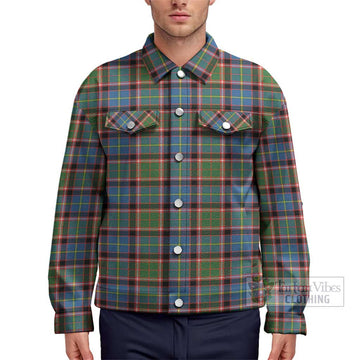 Glass Tartan Unisex Lapel Cotton Jacket