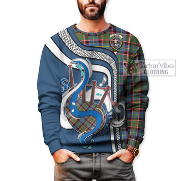 Glass Tartan Sweatshirt with Epic Bagpipe Style