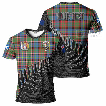 Glass Crest Tartan T-Shirt with New Zealand Silver Fern Half Style