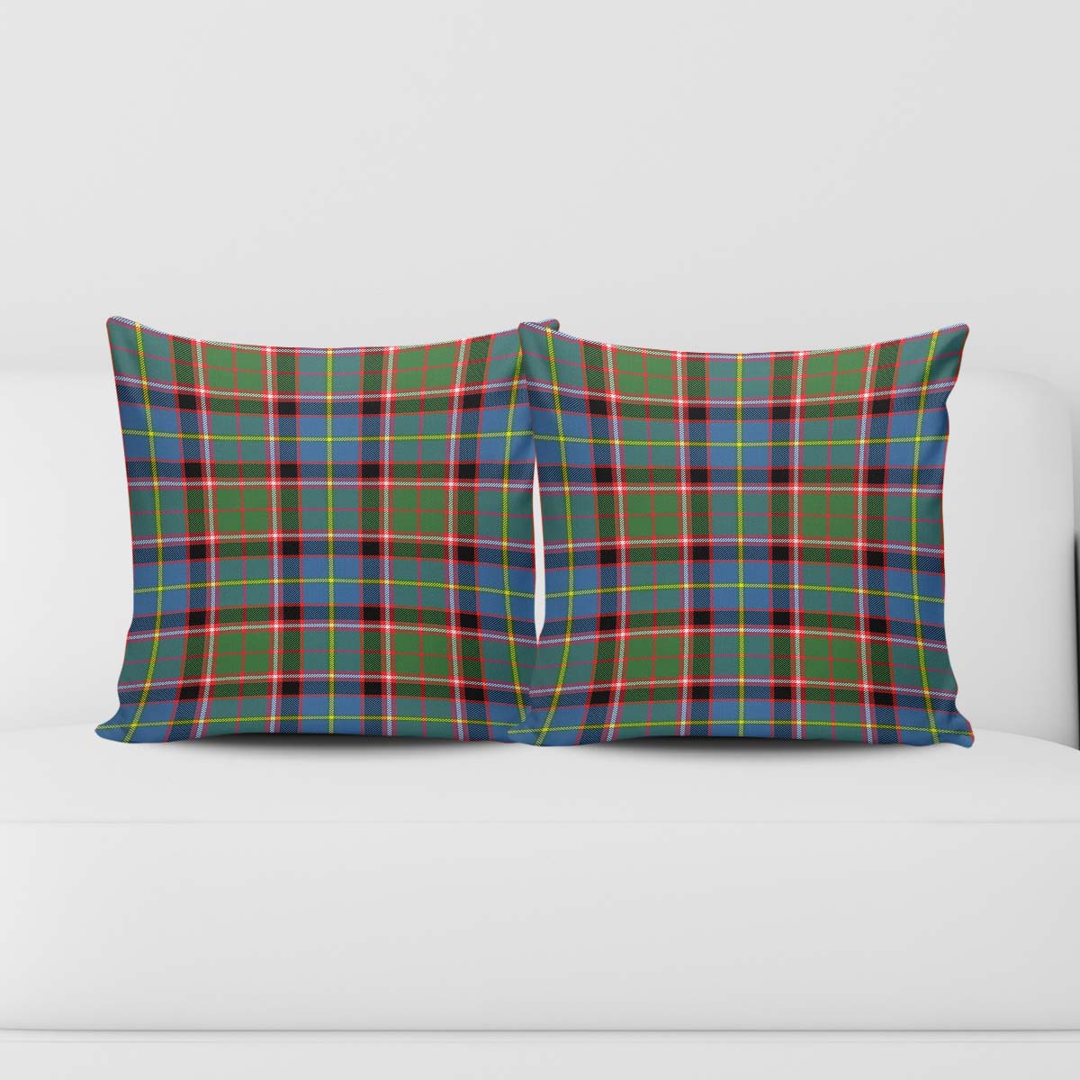 Glass Tartan Pillow Cover Square Pillow Cover - Tartanvibesclothing