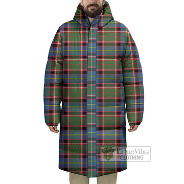 Glass Tartan Long Down Jacket