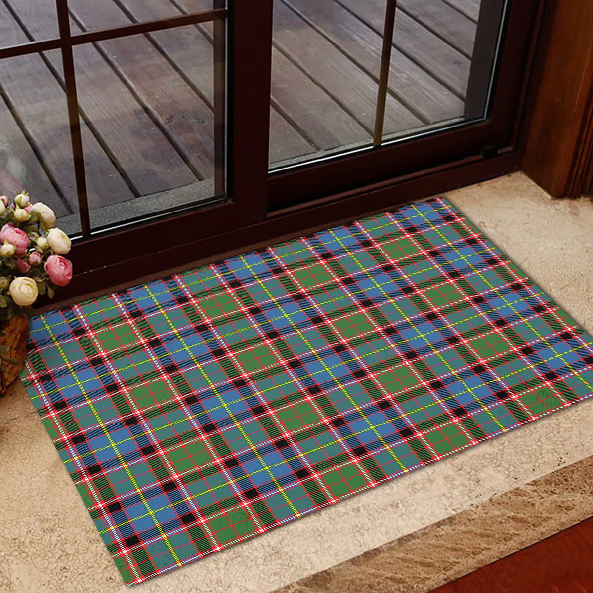 Glass Tartan Rubber Doormat L 60*90cm - Tartan Vibes Clothing