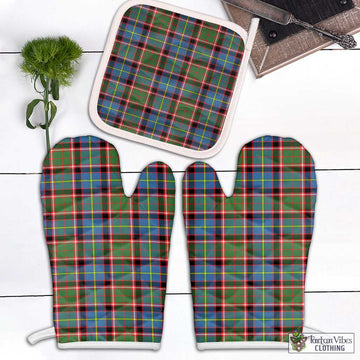 Glass Tartan Combo Oven Mitt & Pot-Holder White - Tartan Vibes Clothing