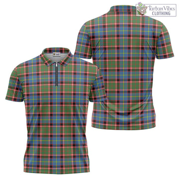 Glass Tartan Zipper Polo Shirt