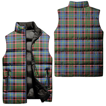 Glass Tartan Sleeveless Puffer Jacket