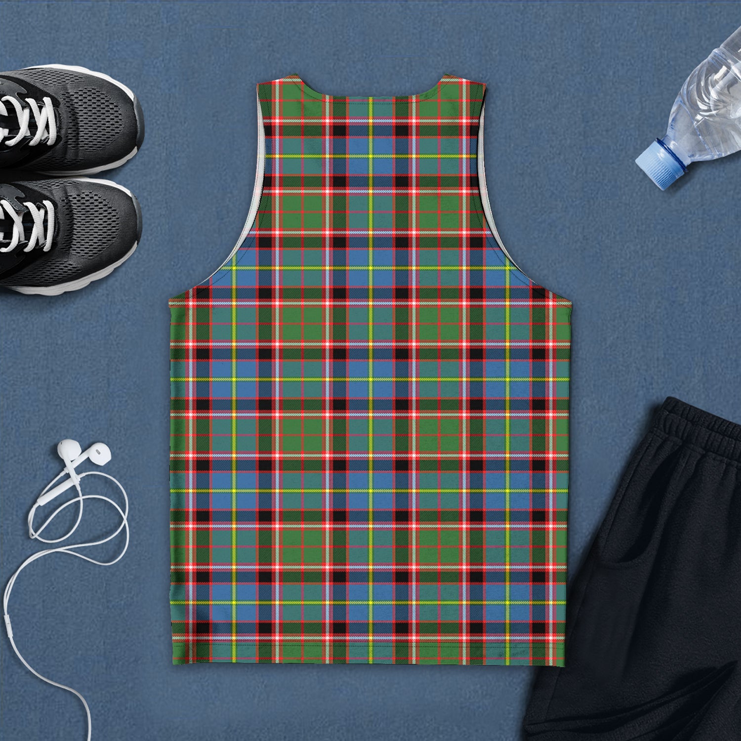 glass-tartan-mens-tank-top-with-family-crest